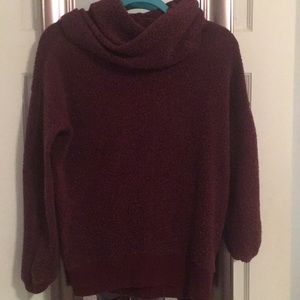 Maroon Cowl Neck Sweater